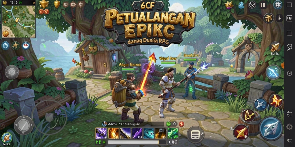 Tampilan gameplay RPG 6CF yang menakjubkan.