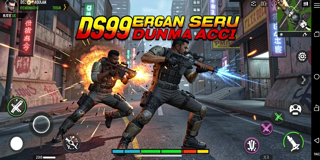 Tampilan gameplay seru dari DS99 yang menampilkan aksi mendebarkan.