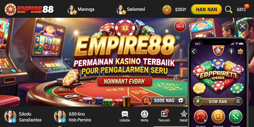 Tampilan menarik dari gameplay Kasino di EMPIRE88.