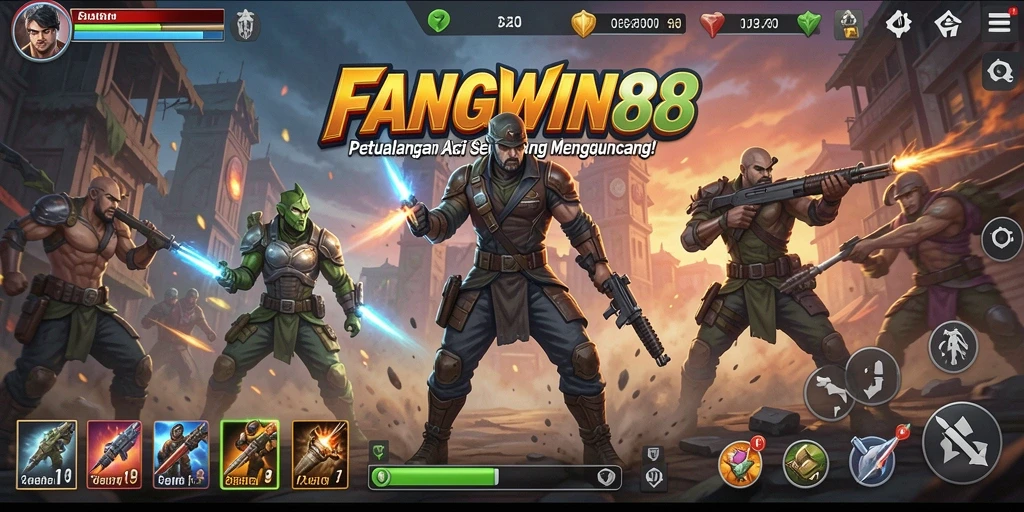 Tampilan screenshot utama FANGWIN88 dengan aksi seru di dalamnya.