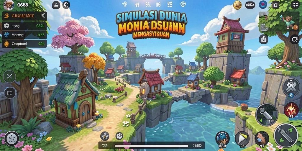 Screenshot G668 menunjukkan gameplay simulasi yang mendalam dan menarik.
