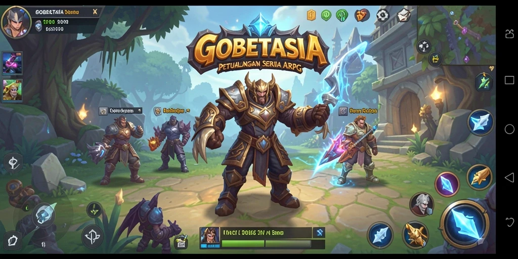 Tampilan gameplay GOBETASIA yang memikat di dunia ARPG.