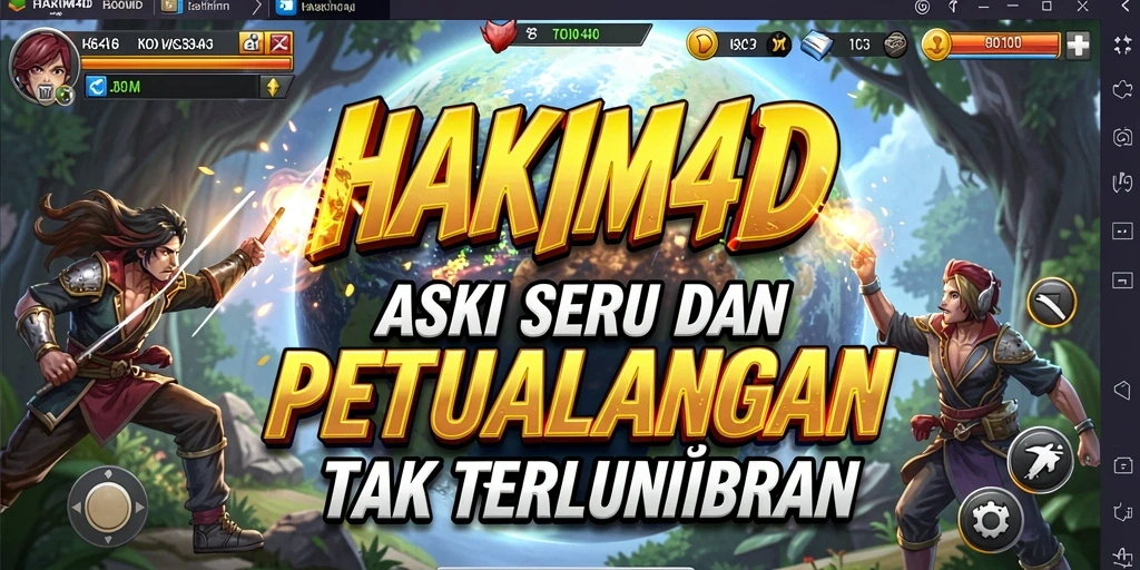 Screenshot yang menunjukkan aksi intens di HAKIM4D.