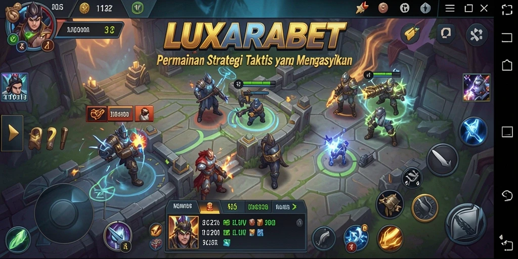 Tangkapan layar LUXARABET menampilkan pengalaman gameplay strategi yang intens.