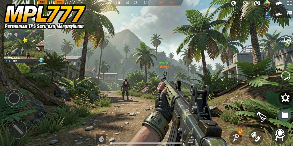 Tampilan menarik gameplay MPL777 dengan aksi TPS seru.