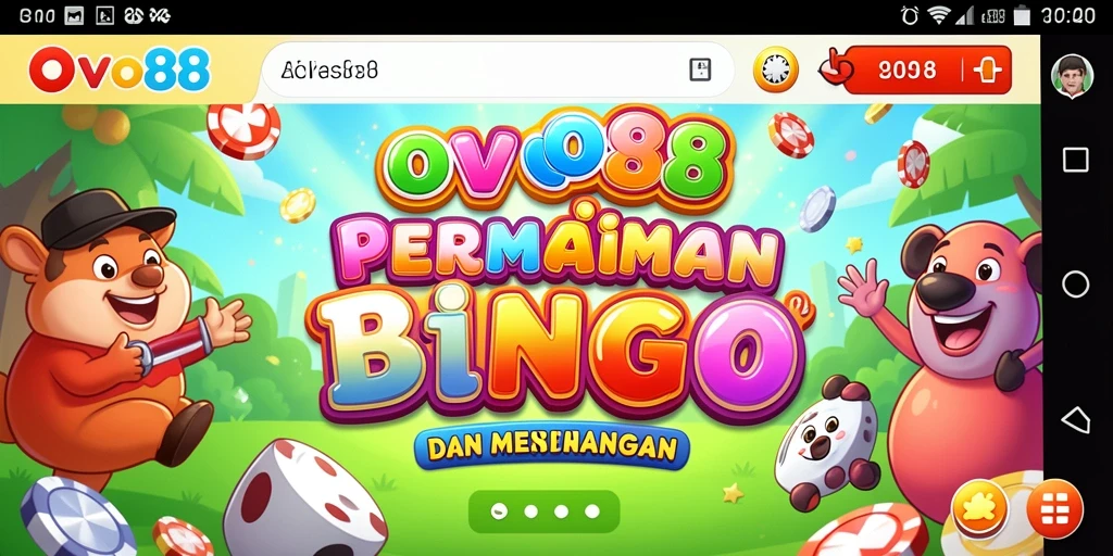 Screenshot gameplay OVO88 menampilkan keseruan bermain Bingo.