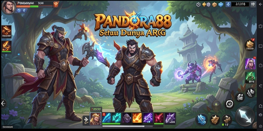 Screenshot gameplay PANDORA88 menunjukkan aksi mendebarkan dalam pertempuran ARPG.