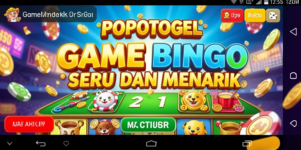 Tampilan gameplay seru di aplikasi Bingo POPOTOGEL.