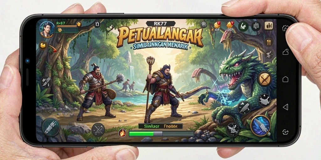 Screenshot RK77 menampilkan gameplay Simulation yang menakjubkan.