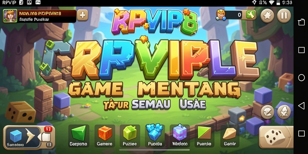 Tampilan gameplay seru RPVIP8 dengan tantangan Puzzle menarik.