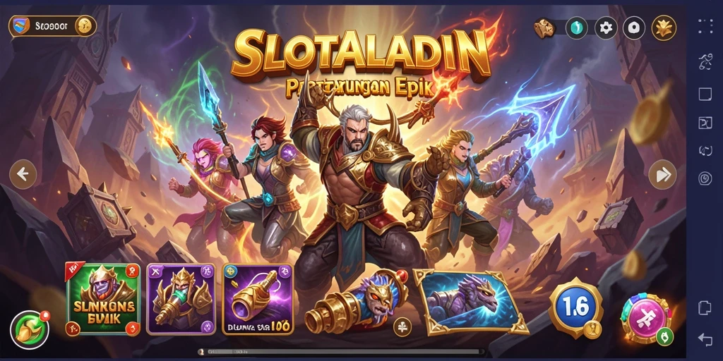 Tampilan menegangkan dari pertarungan di SLOTALADIN.