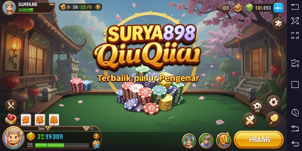 Gameplay seru dari SURYA898 dengan kartu QiuQiu.