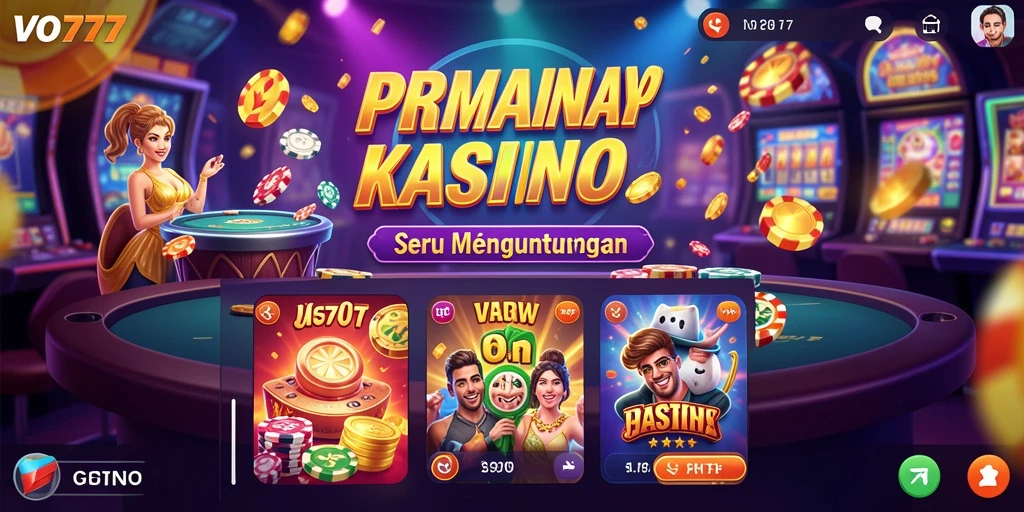 Tampilan menarik dari gameplay Kasino VO777 yang seru.