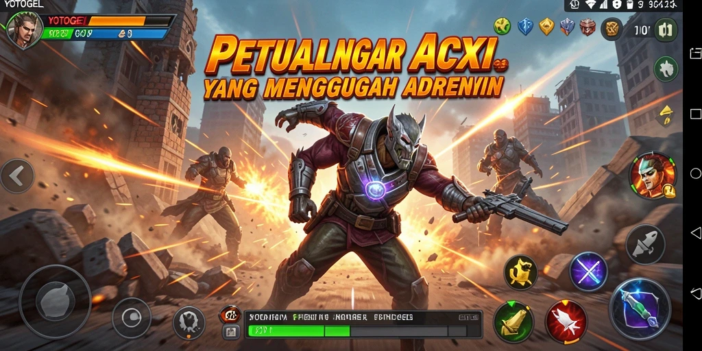 Gameplay seru YOTOGEL dalam aksi penuh adrenalin.