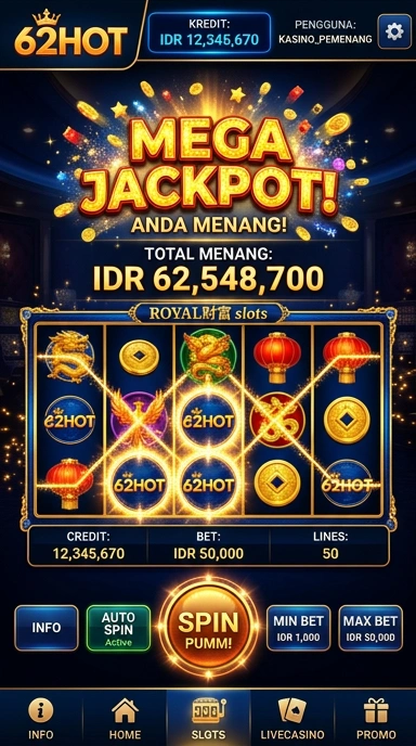 Menu kategori aplikasi di 62hot yang lengkap.